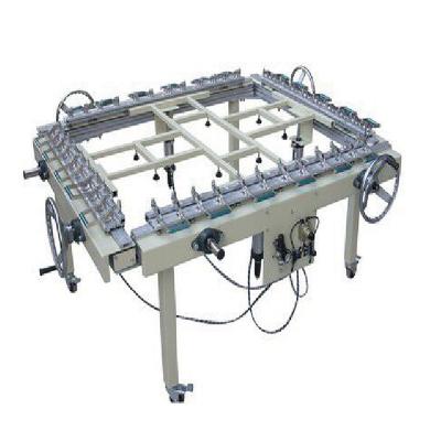 China Hotels Factory Price Pneumatic Screen Printing Mesh Frame Stretching Machine For Making Mesh Frames Tensioning Machine MT-24T for sale