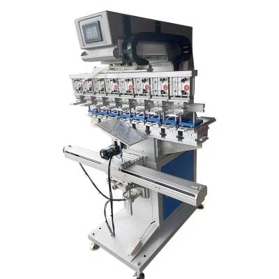 China Factory MaTal-eight Color Pad Printing Machine, Multicolor Shuttle Oil Basin Pad Printing Machine LOGO Pad Printing for sale