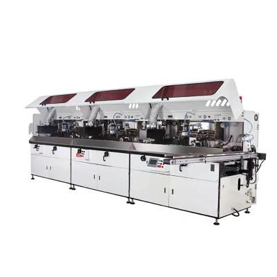 China Factory Matal-milk tea cup shampoo bottle screen printing machine automatic mechanical automatic outdoor screen printing machine for sale