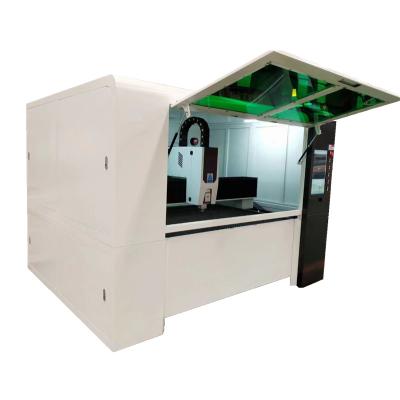 China CA-F1015 Whole Cover Metal Fiber Laser Cutting Machine Water Cooled Fiber Laser Machine for sale