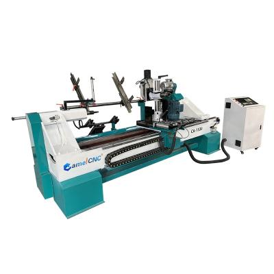 China CA-1530 Hotels Wood Turning Engraving Bending Polishing CNC Lathe Machine Price for sale