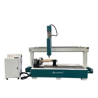 China Woodworking CAMEL 300mm 400mm 500mm Diameter Round Cylinder Woodworking CNC Rotary Router 3d Engraving CNC Machine for sale