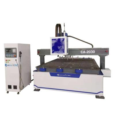 China CA-1325 Automatic ACRYLIC ALUMINUM WOOD MDF Tool Change CNC Wood Router With CCD Digital Camera For Furniture Industry for sale