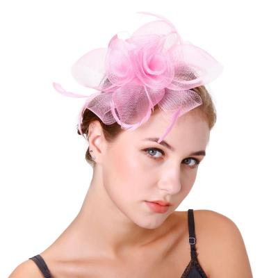 China 2022 Plush Blinged Church Hats Kentucky Derby Hats For Women Fascinator Hats for sale