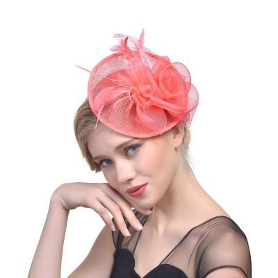 China 2020 Plush Kentucky Derby Women's Sinamay Hats Hair Fascinator for sale