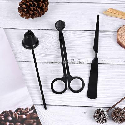 China Multi-Purpose Cutting Top quality black color candle snuffer accessories candle cutter wick trimmer for sale