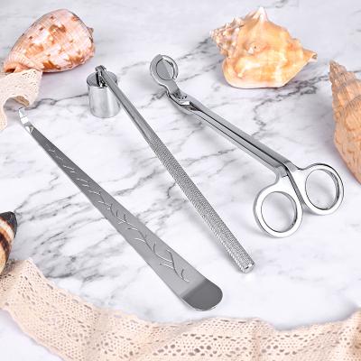 China Stainless Steel New design stainless steel colorful plating long handle candle accessory candle extinguish tool set for sale