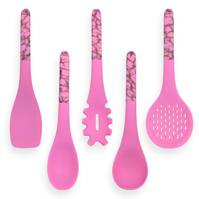 China Sustainable High Quality Plastic Multiple Handle Kitchenware Cooking For Silicone Utensils Tool Kit for sale