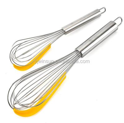 China Factory Direct Supply Viable Colorful Plastic Baking Tools 2in1 Beater With Scraper Function Kitchen Tool for sale