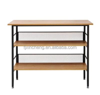 China Modern Console Table With Metal Iron Frame Three Tiers For Kitchen Dining Ares Top Selling 2022 for sale