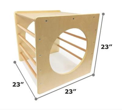 China Mini Modern Outdoor Furniture Wooden Climbing Toys Triangle for sale