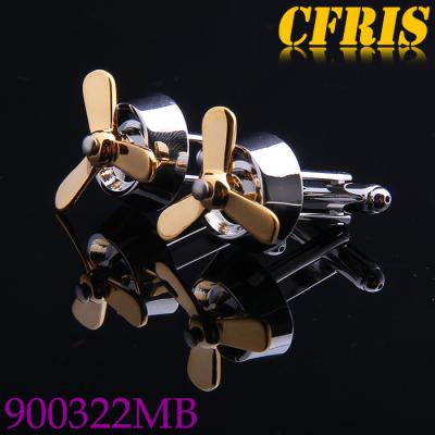 China Novelty Fashion Styling Cute Fan Cufflink Men's Cufflink With Men's Shirt for sale