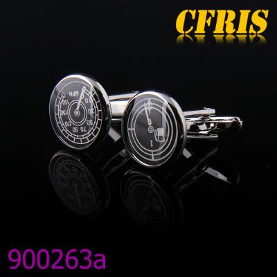 China Funny Novelty Cufflink Auto Number Design Car Owners Favorite Round Cufflink Presentation Gift For Men for sale