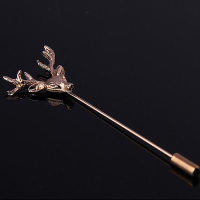 China New Classic Luxury Europe Crafts Deer Matel Lapel Pin for sale