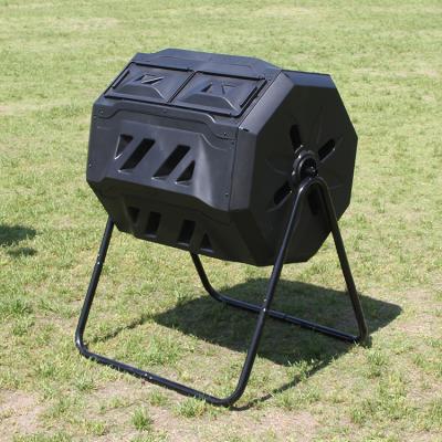 China Outdoor Plastic Garden Stored Tumbling Compost Bin Composter for sale