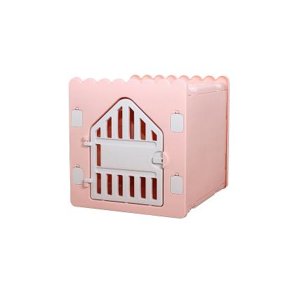 China Big Small Cheap Folding Plastic Fashion Indoor Luxury Breathable Cat Pet Dog House Portable Houses Strollers Sturdy Pump for sale