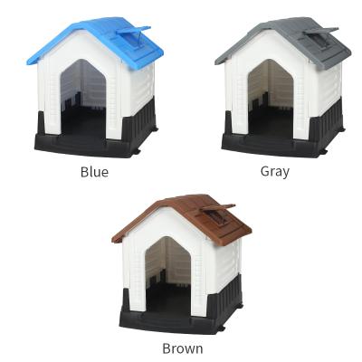 China Factory Wholesale Folding Pet Cat House Outdoor Plastic Kennel Breathable for sale