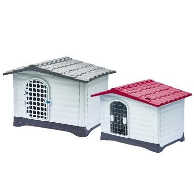 China Breathable Outdoor Backyard Plastic Dog Houses Cages Kennels For Big Dog for sale