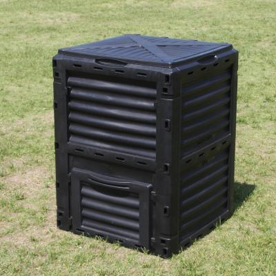 China Wholesale Garden Worm Compost Bin 300L Large Capacity Compost Bin 300L Compost Bin Plastic Outdoor Waste Tumbler Bin for sale