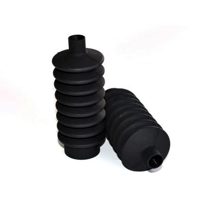 China Custom Silicone Rubber Bellows Rubber Sleeve Dust Proof Silicone Rubber Bellows Cover For Air Cylinder for sale