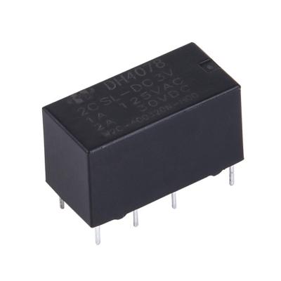 China DH4078 pcb relay 2a pcb communication relay 2 form c 5v 9v 12v 24v signal relay power for sale