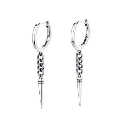 China Casual/Sporty S925 Sterling Silver Tassel Earrings Customized European Long Rivets and American Lightweight Luxury Earring Minimalist Earrings for sale