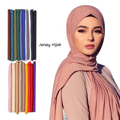 China 170x60cm Breathable And Sweat-absorbent Muslim Single Soft Turban Long Head Wraps Hijab Scarf Fashion Cotton Modal Hijab Tank Top for sale