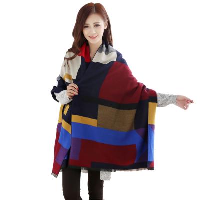 China New Diamond Shawl Bohemian National Wind Instant Women's Sun Acrylic Shawl Winter Warm Coat Sunscreen for sale