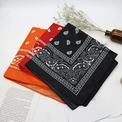 China Headwear Unisex Black Wristband Sports Neckerchief Headband Scarves Headband Holiday Decoration Hip Hop Square Scarf for sale