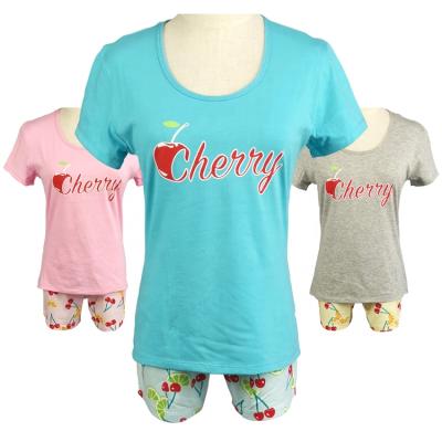 China 2020 new product high quality popular cute popular girl 2 piecesl tee shirt set QUICK DRY printing home wear pajamas set for sale