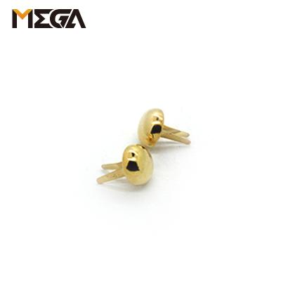 China Casual custom logo metal claw rivets brass head nail head for shoe/bags accessories stud rivets for handbag metal button rivet clothing rivets for sale