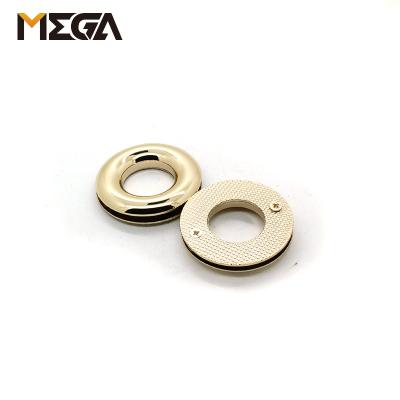 China Viable Custom High Quality Fashion Paint and Silver Plating For Garment Shoe Eyelet Metal Eyelet Custom Eyelet for sale