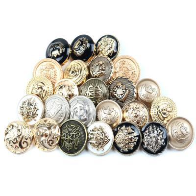 China Custom Classic Antique Denim No Viable Logo Sew Metal Spike Button For Jeans for sale