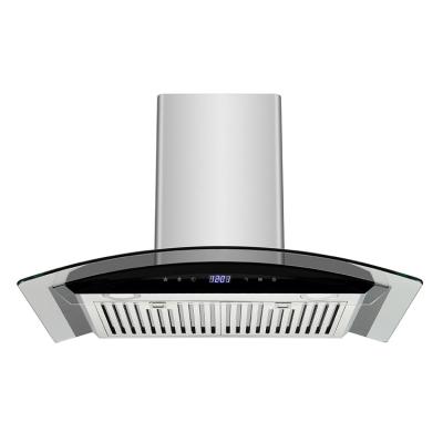 China Commercial Hot Selling Range Hoods 430 Stainless Steel Cooker Hoods For Kitchen for sale