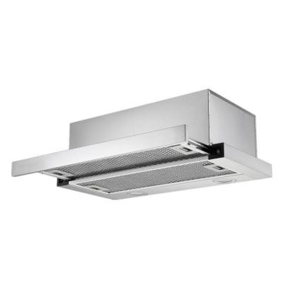 China 2020 New Model Household Good Quality 2 Pcs 1W Led Lamp Under Cabinet Integrated Slide Out Kitchen Range Telescopic Hood for sale