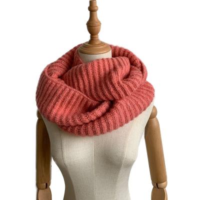 China Newest Snood Wool Cashmere Deep Knit Ring Snood To Protect Neck Winter Female Ring Loop Scarf for sale