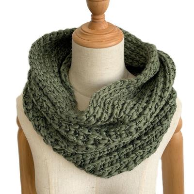 China Manufacture Fashion Classic Professional Winter Knitted Design Style Neck Snood Scarf For Unisex for sale