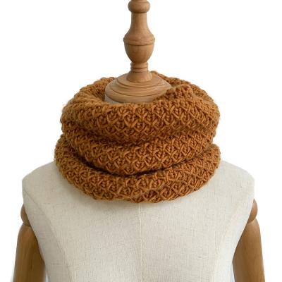 China Newest Set Factory New 2021 Winter Directly Designed Warm Loop Basic Knitting Snood In Solid Color for sale