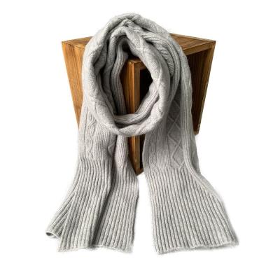 China Newest Fashion Scarf Constitution Winter Hot Selling Fluffy Knitted Classic Elegant Scarf for sale