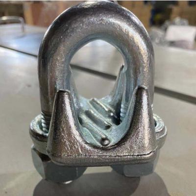 China High Quality Galvanized 22 Mm Malleable Carbon Steel Wire Rope Lifting Clip for sale