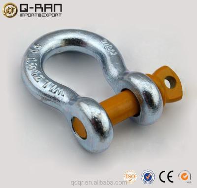 China USA Lift Type Adjustable Bow Shackle With Safety Pin 209 Clamp Shackle Tow Shackle for sale