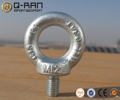 China Liffting Hardware Rigging Drop Forged M 12 Din 580 Eye Bolt With All Kinds Of Sizes. for sale