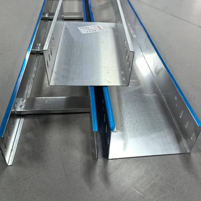 China Conductive Aluminum Ladder Cable Tray Silver For Lightweight And Durable Industrial for sale