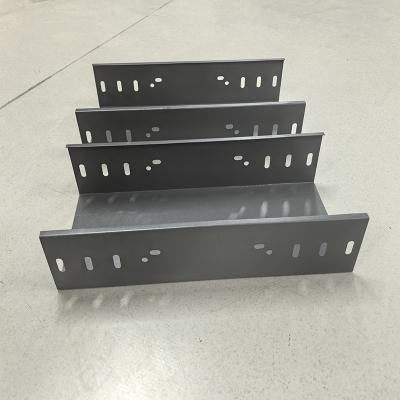 China Medium Duty Galvanised Steel Trunking Slotted With Fire Resistance Perforated Metal Cable Tray for sale