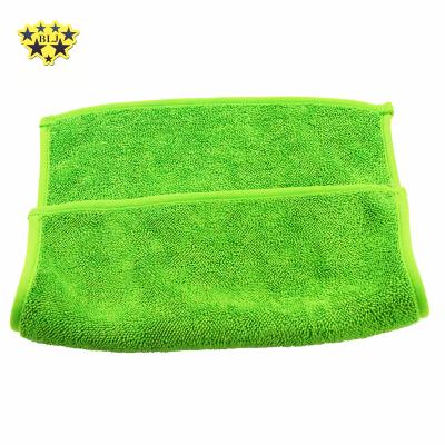 China 2021 New Viable Car Fiber Cloth Polishing Kitchen Towels Cleaning Cloth 30x40cm Green for sale