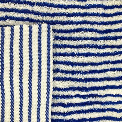 China New High Quality Durable Knitted Ultra Style 100% White And Blue Microfiber Fabric Abrasion-Resistant for sale