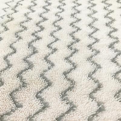 China High quality white and gray 80% polyester 20% polyamide twisted pile knitted fabric for competitive price Shrink-resistant long for sale