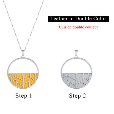 China CLASSIC New Arrival Necklace Stainless Steel Exchange Custom Leather Jewelry Bamboo Necklace Pendant NC00137 for sale