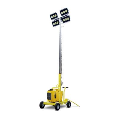 China ROAD mobile high mast light tower lighting tower trailer price for sale