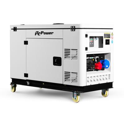 China 10kva Engine V-twin Water Silent Diesel Generator DG12000XSE for sale